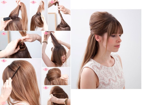 Gaya rambut pantas untuk rambut sederhana dalam 5 minit. Cara melakukannya selangkah demi selangkah dengan tangan anda sendiri