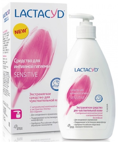 Lactacid للنظافة الحميمة: تركيبة هلام ، تعليمات للاستخدام للبشرة الحساسة
