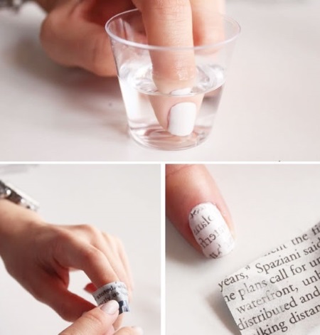 Manicure met zwarte en witte lak voor korte en lange nagels. Foto's, ontwerpen